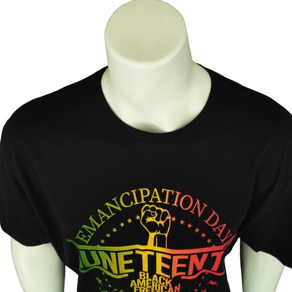 Juneteenth Graphic T-Shirt Mens Size 2XL Black American Freedom June 19 1865 - Picture 5 of 11